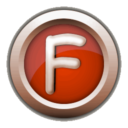 256x256 Metallic F Icon