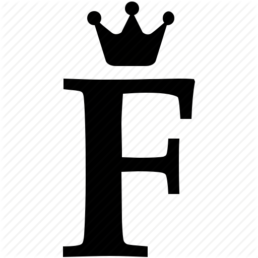 512x512 Alphabet, Crown, English, F, Letter, Royal Icon
