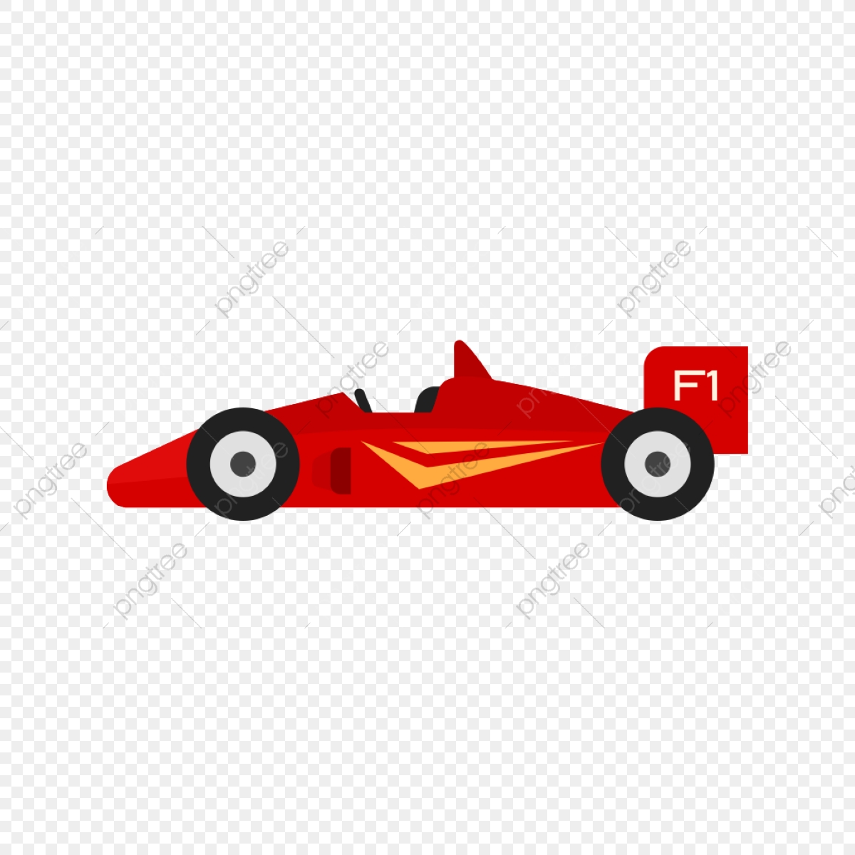 1200x1200 Sports And Game Flat Icon, Red, Formula One Car, Vehicle Png