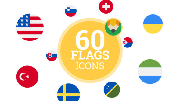 590x332 Flag Icons Flat Icon Set
