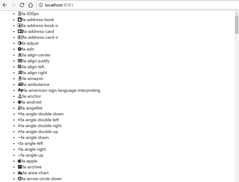Fa Fa Icon List At Vectorified Collection Of Fa Fa Icon List Free 
