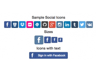 320x240 Bootstrap Snippet Social Icons Font Awesome With Hover Using