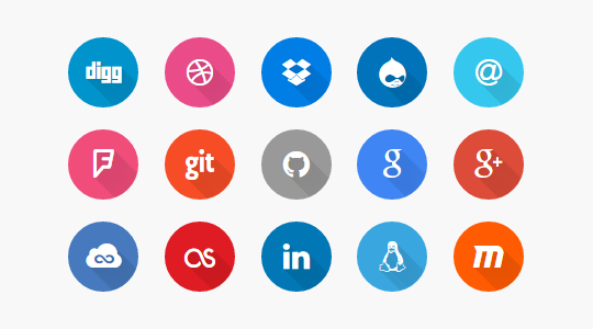 540x300 Bootstrap Social Icons Pure Css Icons And Buttons Azmind
