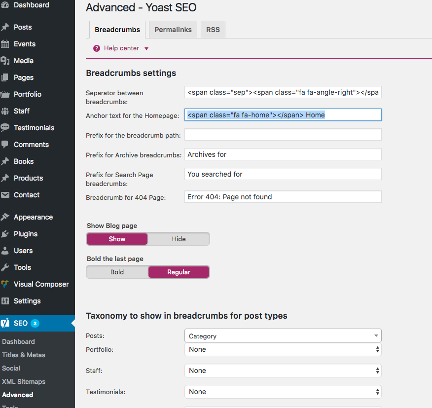 876x827 Setting Up Yoast Seo Breadcrumbs