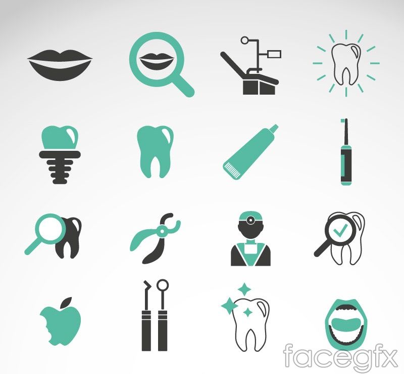 800x739 Free Download Green Teeth Care Icon Vector Free Vector