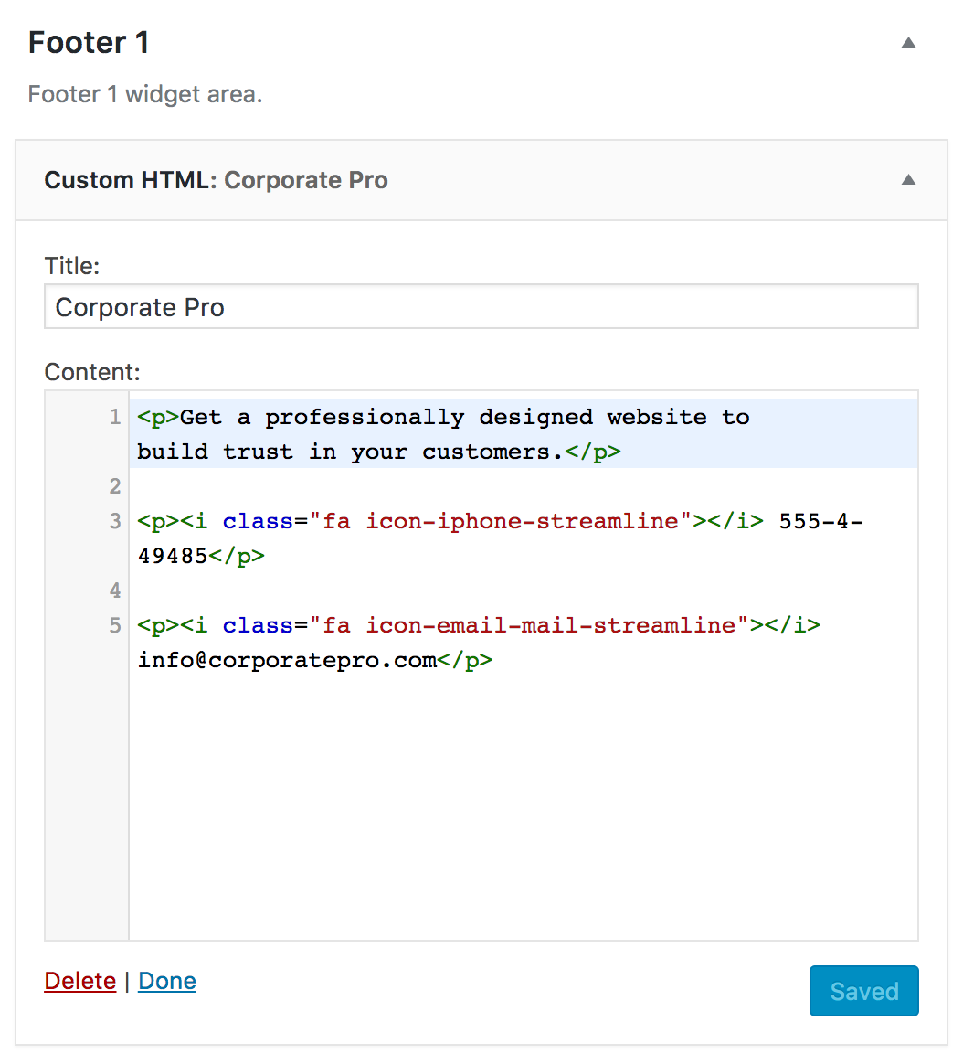 1054x1164 Corporate Pro Site Wide Widget Areas