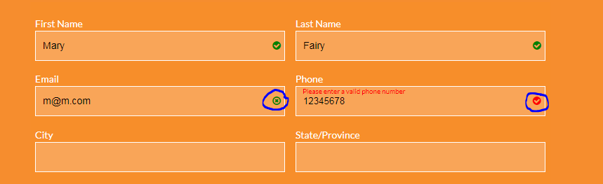 859x263 Display Correct Fa Fa Icons Inside Phone And Email Input Boxes