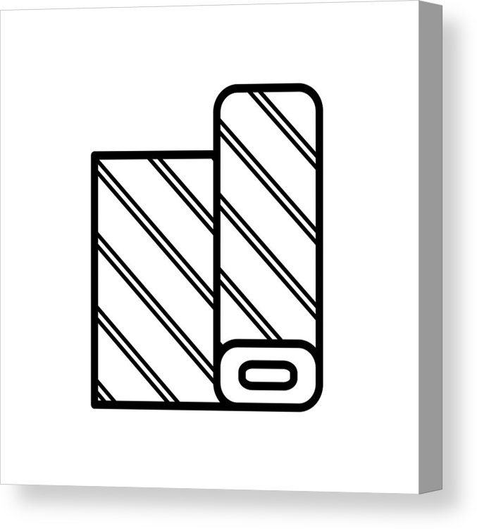 677x750 Fabric Icon, Vector Illustration Canvas Print Canvas Art