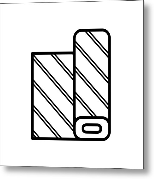 493x573 Fabric Icon, Vector Illustration Metal Print