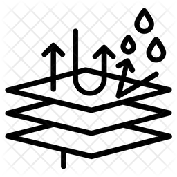 256x256 Waterproof Fabric Icon Of Line Style