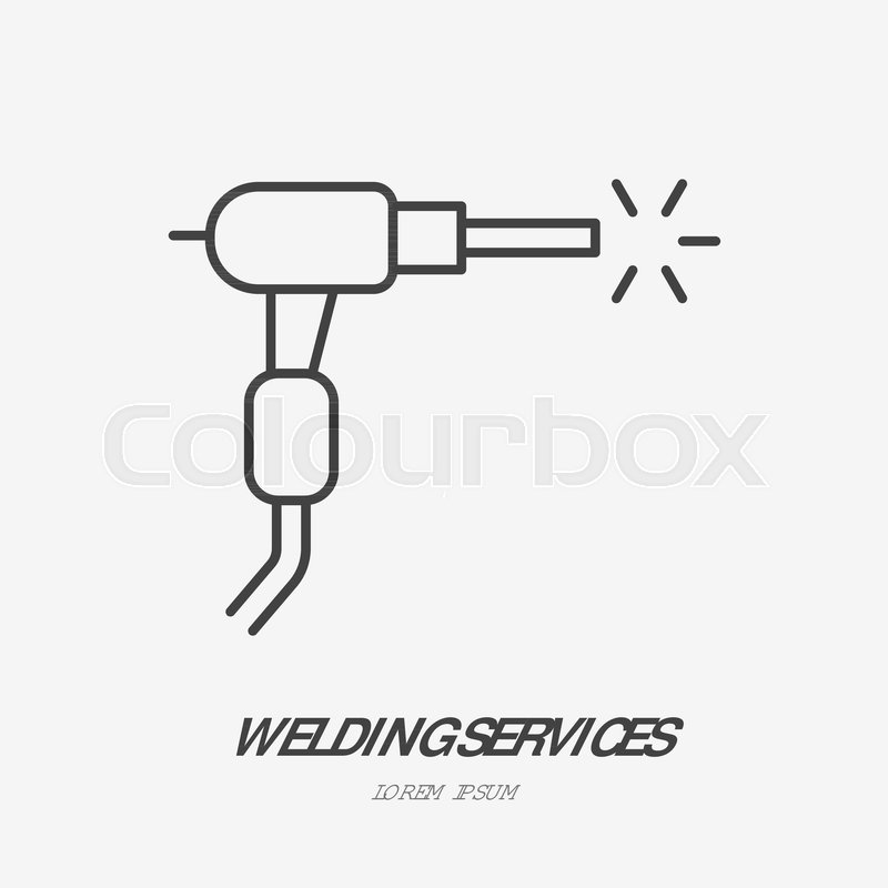 800x800 Welding Flat Line Icon Metal Works Stock Vector Colourbox