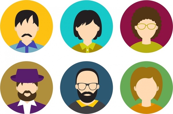 558x368 Human Face Icon Free Vector Download