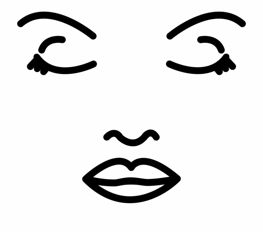 920x809 Face Outline Png
