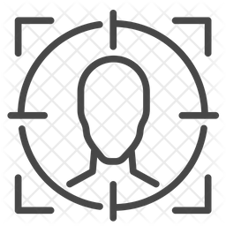 256x256 Face Id Icon Of Line Style