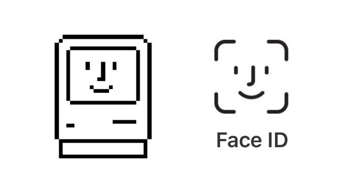 679x382 The Face Id Logo Is A Homage To Susan Kare's Mac