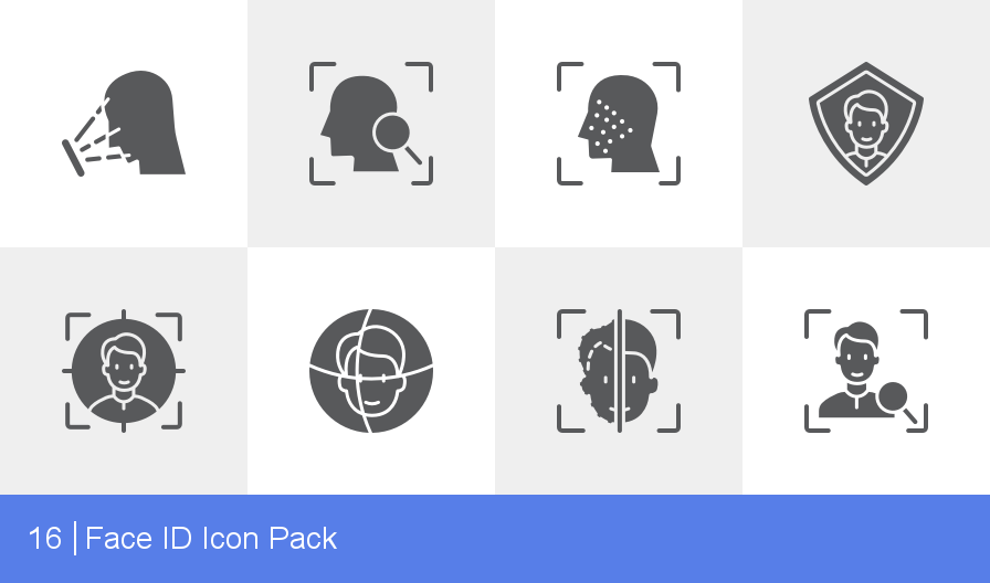 896x528 Download Face Id Icon Pack