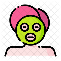 256x256 Face Mask Icon Of Colored Outline Style