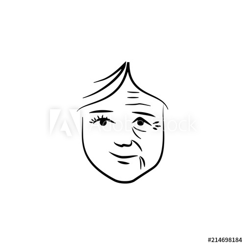 500x500 Wrinkles On Face Icon Element Of Anti Aging Icon For Mobile