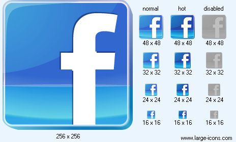 464x280 Facebook Icon Image Free Social Media Icons
