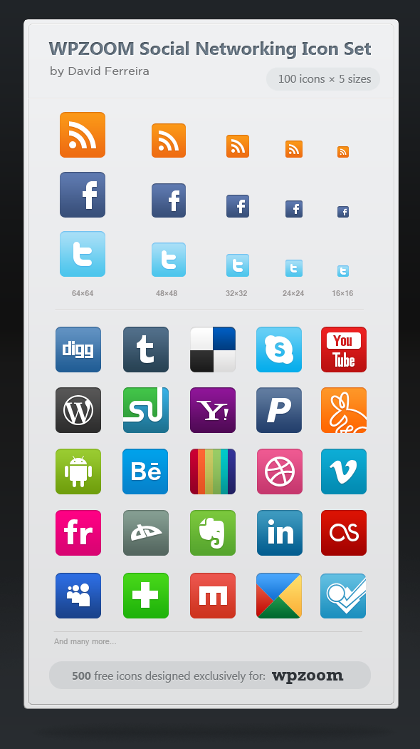 590x1050 Free Icons Wpzoom Social Networking Icon Set