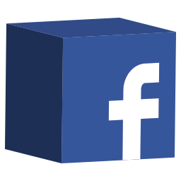 256x256 Cube, Facebook, Media, Set, Social Icon