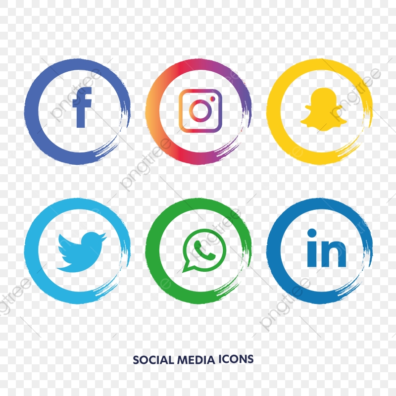 800x800 Social Media Icons Set, Social Media Icons, Social Media, Social