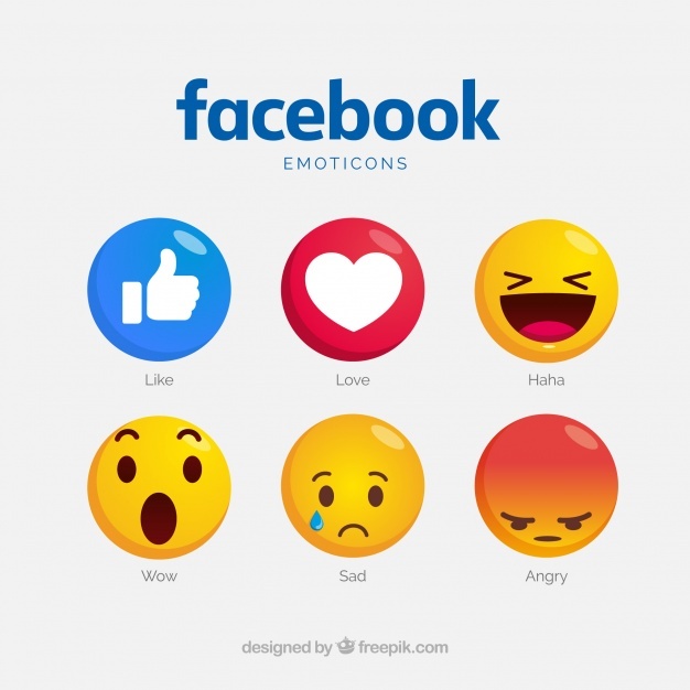 626x626 Facebook Emoticons Collection With Different Faces Vector Free