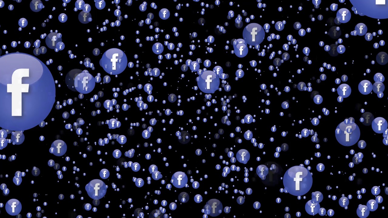 1280x720 Only Facebook Icon Social Media Animated Background