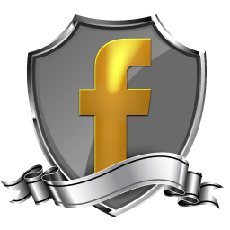 256x256 Facebook Icon Shield Badge Social Iconset Graphicsvibe