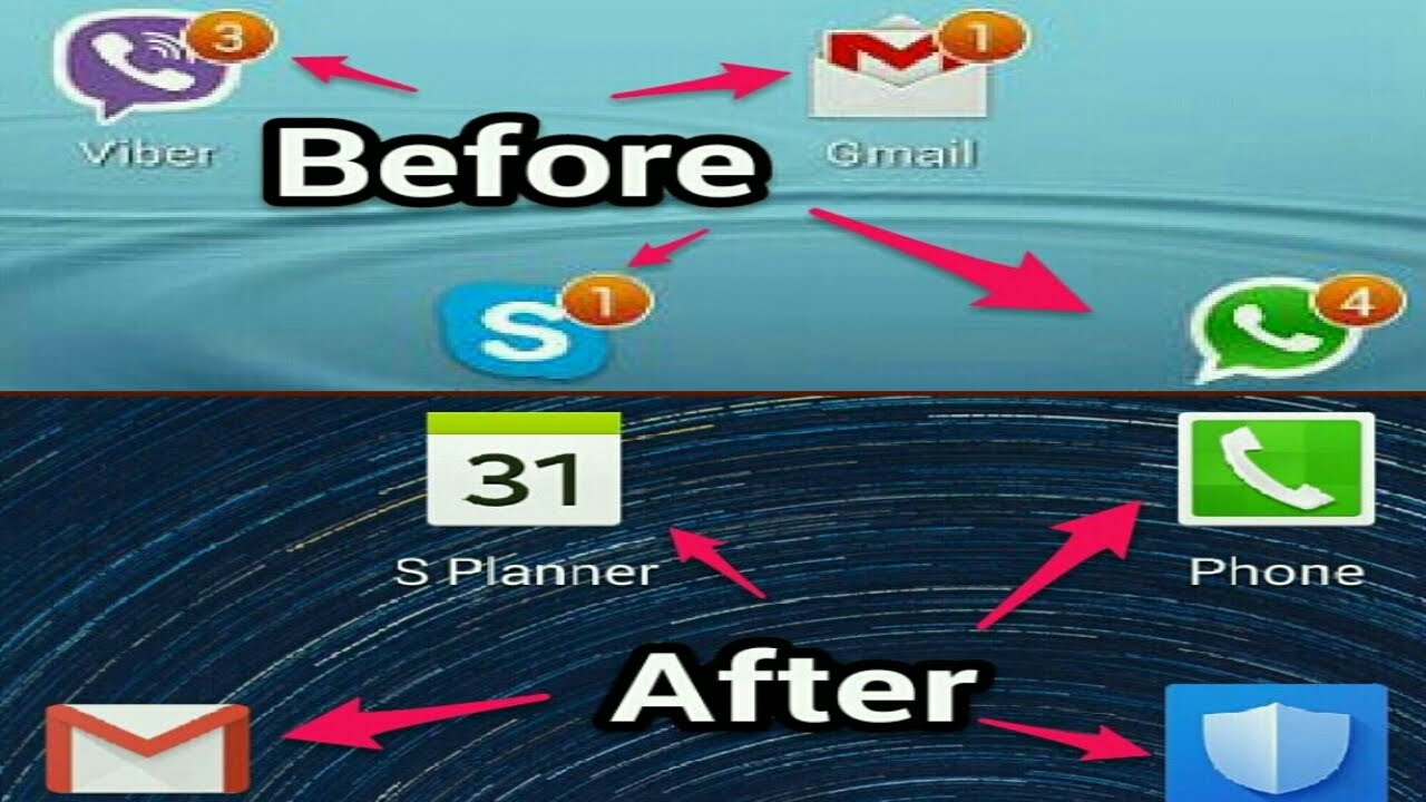 1280x720 Remove Whatsapp Facebook Icon Badge Notifications Or Notification