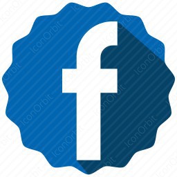 256x256 Blue Badge Facebook Icon