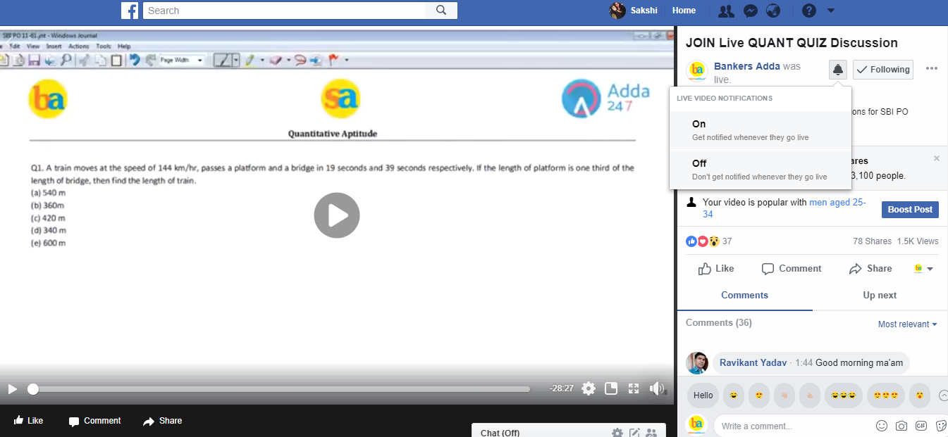 1345x621 Click On Bell Icon To Subscribe To Fb Live Videos Video