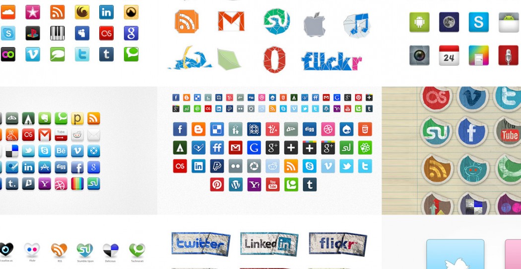 1050x543 Awesome, Free Social Media Icon Sets