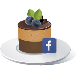 256x256 Cake Facebook Icon