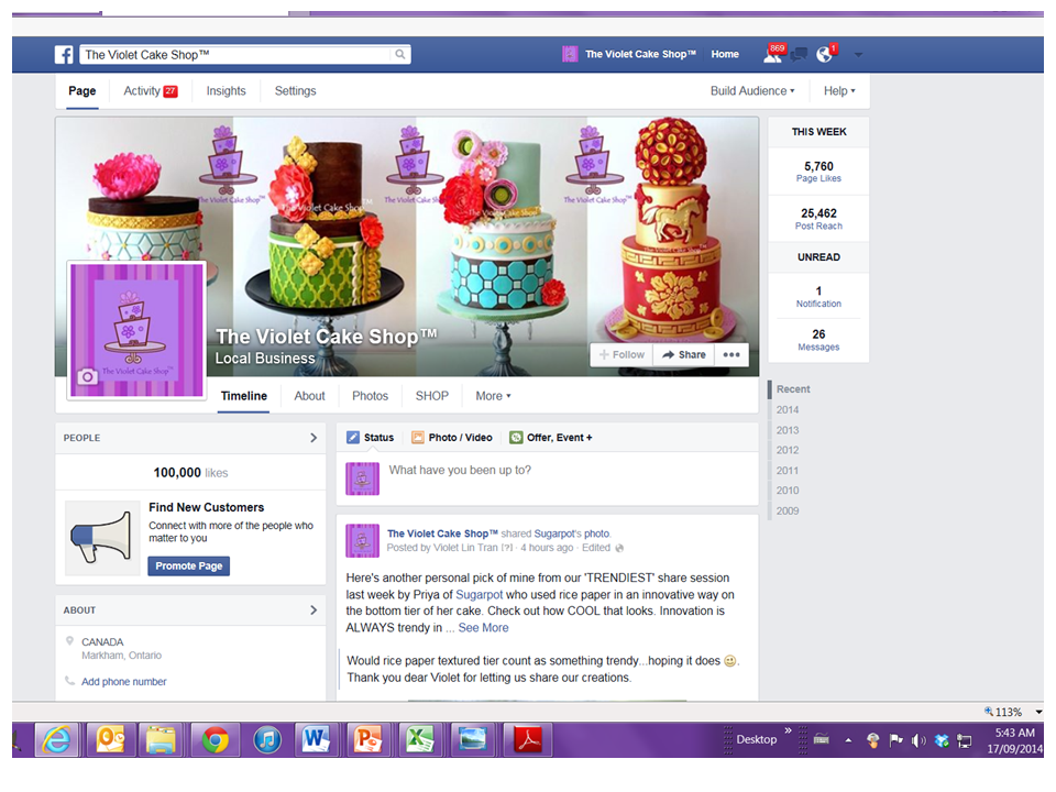 960x720 Celebrating Sweet Friends On Facebook The Violet Cake