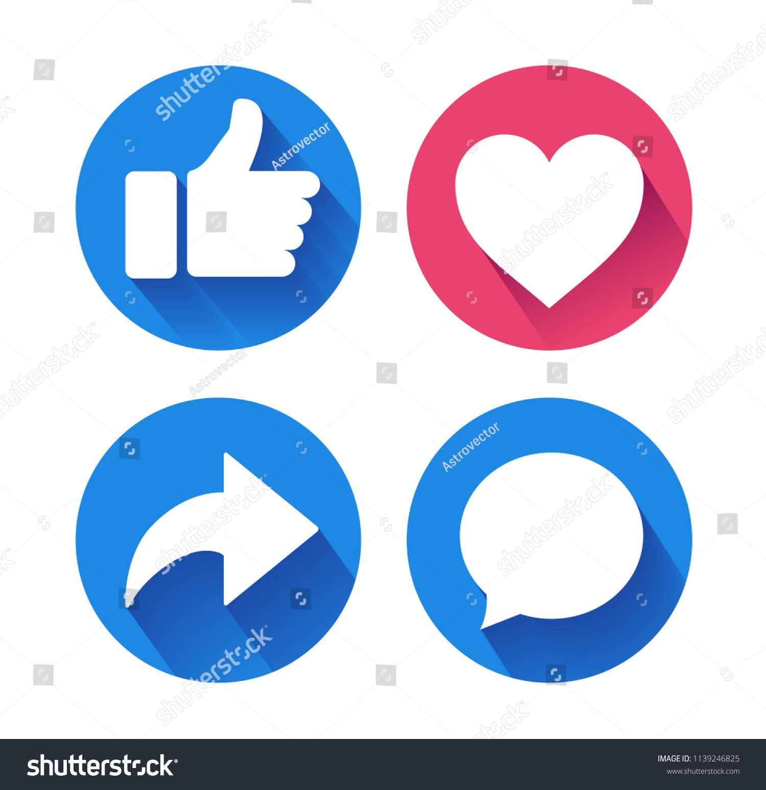 1500x1548 Thumbs Up And Heart Icon With Repost And Comment Icons On A White