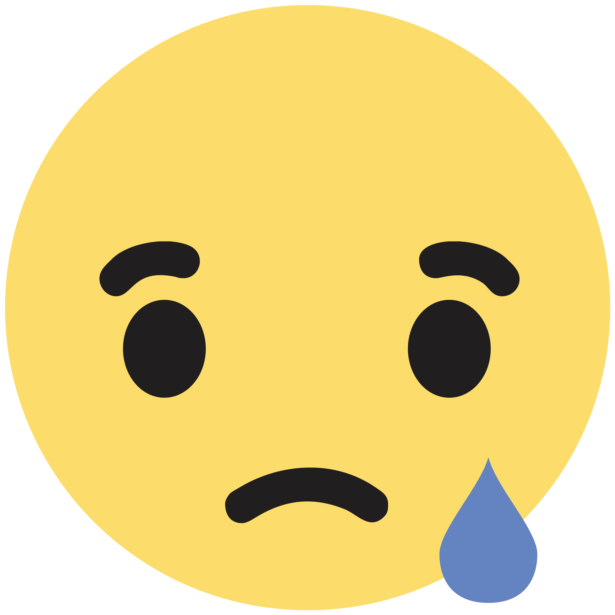 2160x2160 Download Emoticon Like Button Face Sadness Facebook Emoji Icon