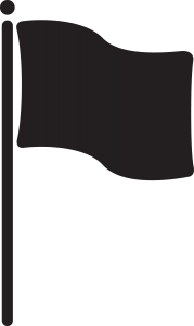 Flag Icon Black 179x300 Flag Icon Black