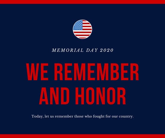 Blue With Flag Icon Memorial Day Wishes Facebook Post 550x461 Blue With Flag Icon Memorial Day Wishes Facebook Post