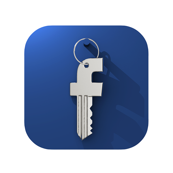 600x599 Facebook Security Key Ios Flat Icon