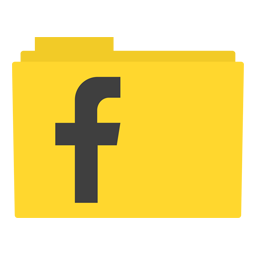 256x256 Facebook Folder Icon, Facebook, Web, Social Media, Facebook