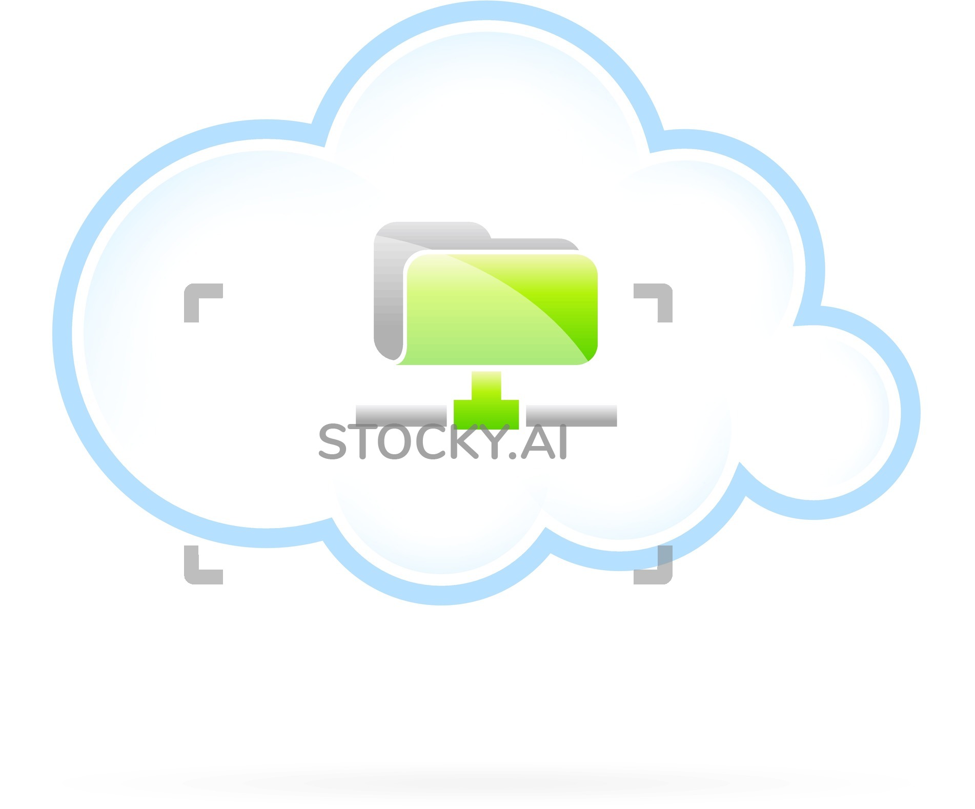 1902x1578 Image Of Shared Cloud Folder Icon