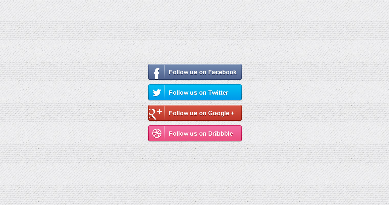 760x400 Social Media Follow Buttons Free Ui Download