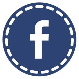 256x256 Facebook Icon Hand Stitch Social Iconset Designbolts