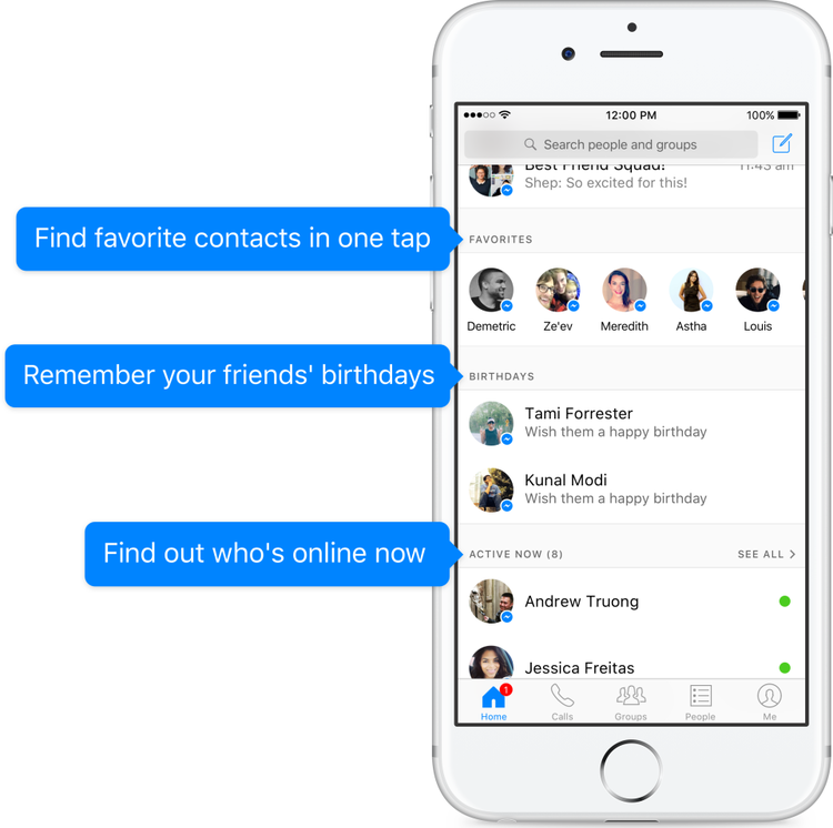 750x746 Facebook Messenger Adds New 'home' Inbox