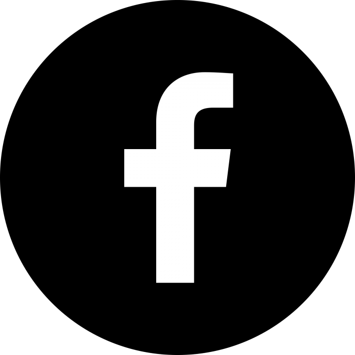 700x700 Facebook Icon Black