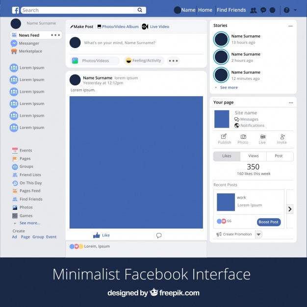 626x626 Facebook Vectors, Photos And Free Download