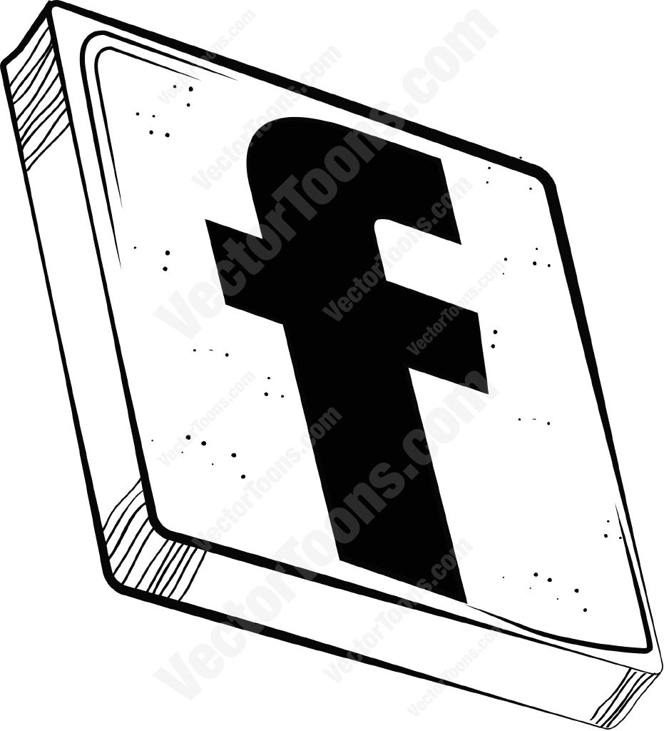 Facebook Icon Black And White at Collection of Facebook Icon Black And White
