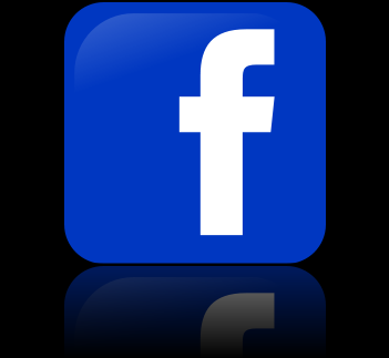Facebook icon black background