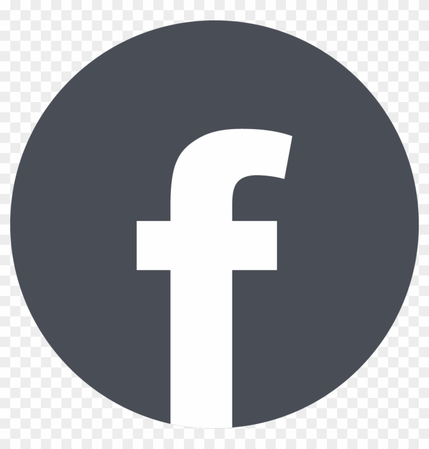 840x880 Gray Circle Facebook Icon